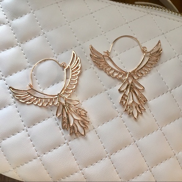 'In Flight' Thunderbird Boho Gold Earrings - Picture 4 of 7